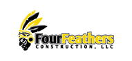 Logoinn created this logo for Four Feathers Construction, LLC - who are in the Civil Engineering Logo  Sectors